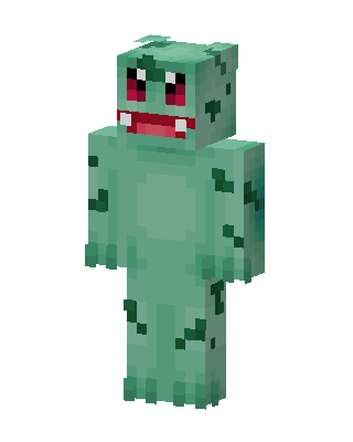 Teal Frog skin, 3D preview