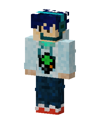 Blue Player Boy skin, 3D preview