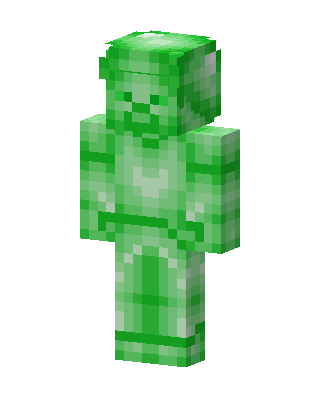 Emerald Man Minecraft creeper skin