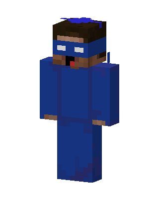 Blue Masked Hero Minecraft skin