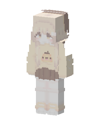 Cream Bunny Girl Minecraft cute skin
