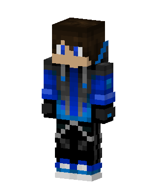 Blue Gamer Boy Minecraft skin