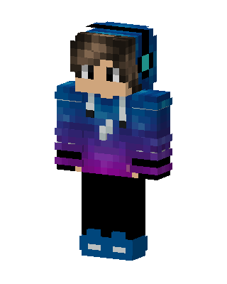Galaxy Hoodie Gamer Minecraft skin