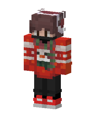 Christmas Sweater Boy skin, 3D preview