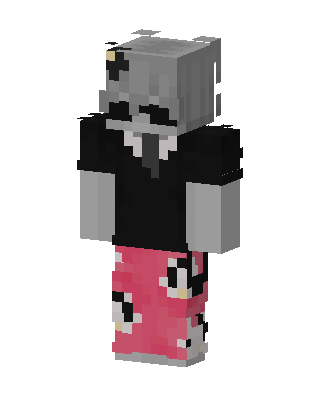 Gray Animal Girl Minecraft skin