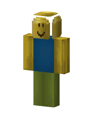 Roblox Noob skin, 3D preview