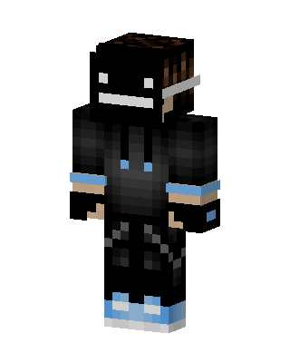 Shadow Hoodie Boy skin, 3D preview