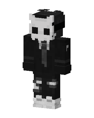 Black Player Boy skin, 3D preview