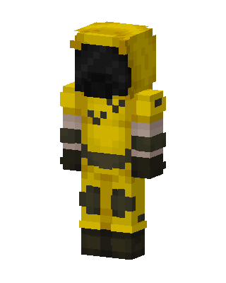 Hazmat Suit skin, 3D preview