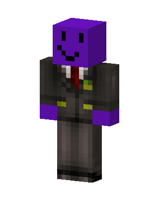 Purple Smiley Suit Minecraft purple skin