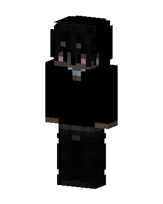 Shadow Hoodie Boy skin, 3D preview