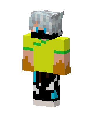 Flame Mask Boy skin, 3D preview