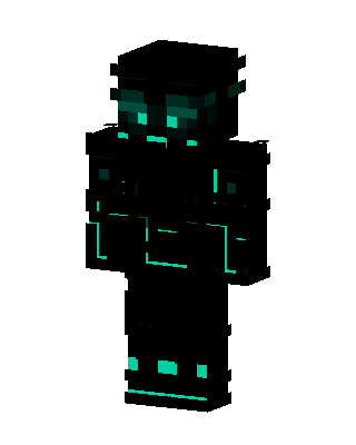 Cyan Shadow skin, 3D preview