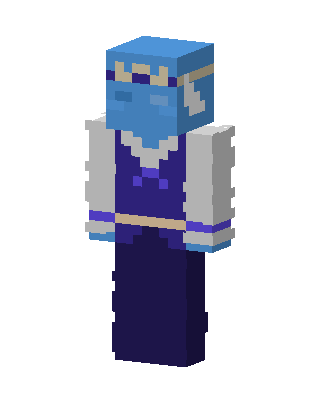 Blue Mob skin, 3D preview