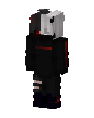 Black Villain Boy skin, 3D preview