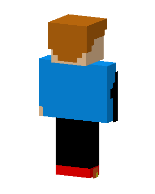 Blue Shirt Boy skin, 3D preview