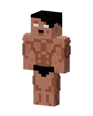 Muscle Man skin, 3D preview