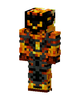 Magma Golem skin, 3D preview