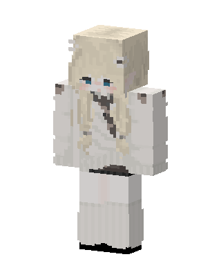 Cozy Snow Girl skin, 3D preview