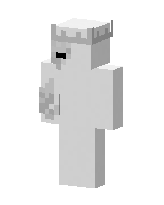 White Crowned King skin, 3D preview