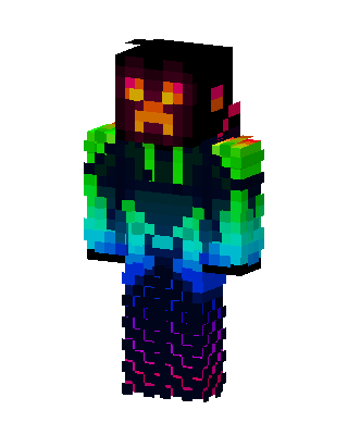Neon Creeper skin, 3D preview