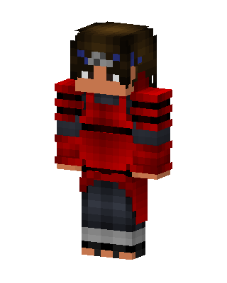 Crimson Samurai skin, 3D preview