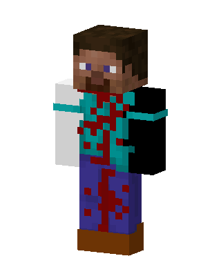 Blue Player Boy skin, 3D preview