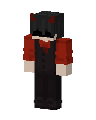 Black Villain Boy Minecraft goth skin