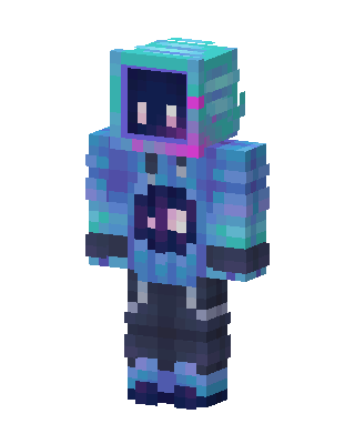 Galaxy Hoodie skin, 3D preview