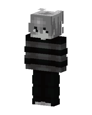 Grayscale Boy skin, 3D preview