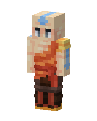 Aang skin, 3D preview