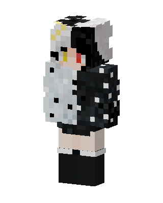 Cruella Hoodie skin, 3D preview