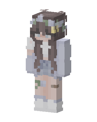 Flower Crown Girl Minecraft skin