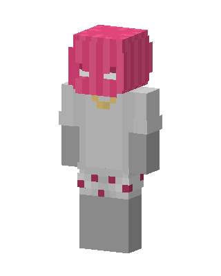 Gray Cutie Girl Minecraft skin
