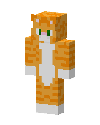 Stampy skin, 3D preview