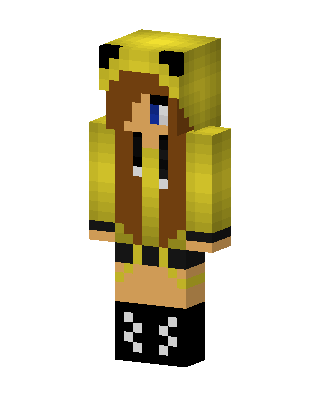 Pikachu Hoodie Girl Minecraft skin
