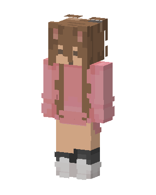 Pink Cutie Girl Minecraft pink skin