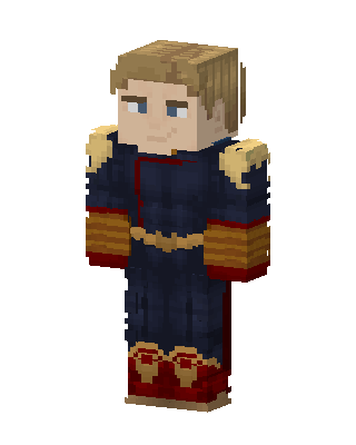 Blue King skin, 3D preview