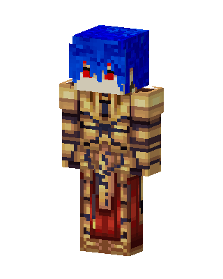 Golden Armor Knight skin, 3D preview