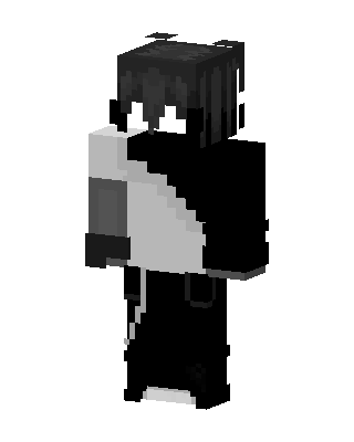 Monochrome Hoodie skin, 3D preview