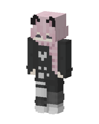 Pink Goth Girl Minecraft skin