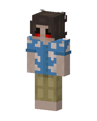 Tropical Shirt Guy skin, 3D preview
