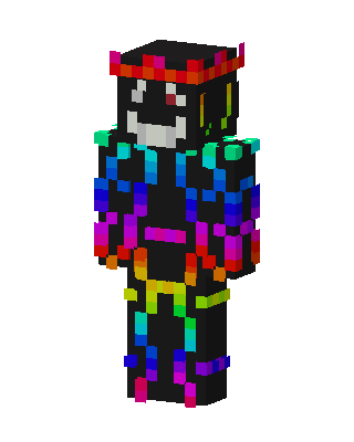Black Villain Boy skin, 3D preview