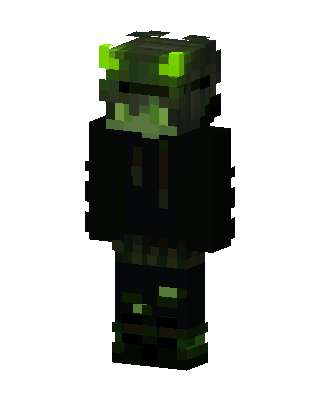 Toxic Horned Hoodie skin, 3D preview