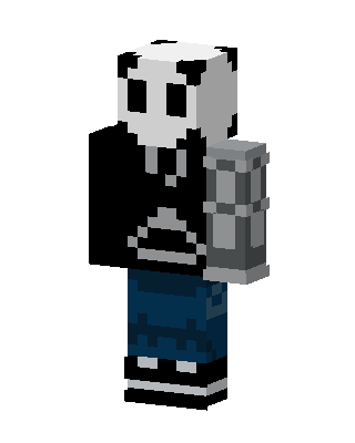 Black Skeleton Boy Minecraft skin
