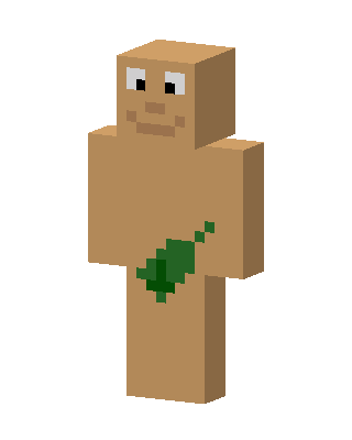 Leaf Man skin, 3D preview