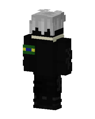 Black Masked Villain Boy skin, 3D preview