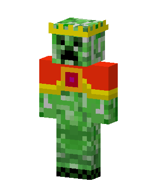 Green Crowned Creeper Minecraft skin