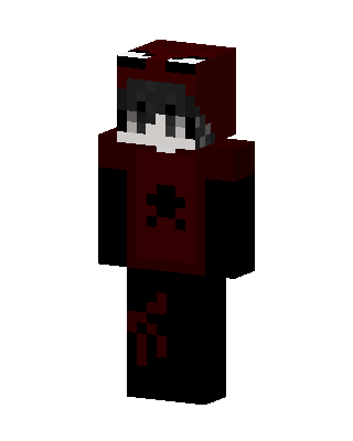 Crimson Hoodie skin, 3D preview
