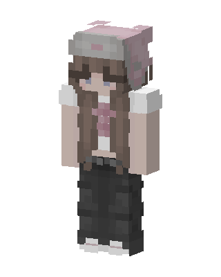 Brown E-Girl skin, 3D preview